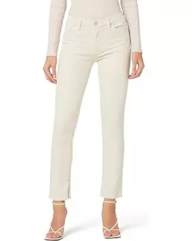 Джинсы Hudson Jeans Nico Mid-Rise Straight Ankle w/ Slit in Moonbeam, цвет Moonbeam