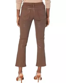 Джинсы Hudson Jeans Nico Mid-Rise Straight Ankle w/ Slit Hem in Coated Tortoise Shell, цвет Coated Tortoise Shell