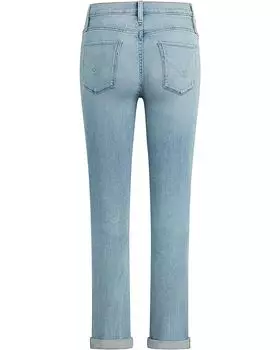 Джинсы Hudson Jeans Nico Mid-Rise Straight Ankle with Roll Hem in Glory Days, цвет Glory Days