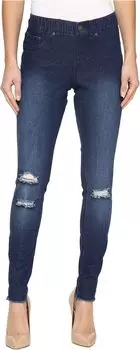 Джинсы HUE Ripped Knee Denim Leggings, цвет Ink Wash