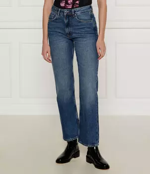 Джинсы HUGO Gilissi Straight fit, темно-синий