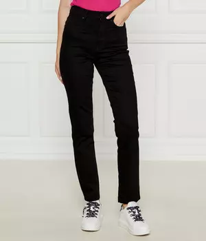 Джинсы HUGO Gitria Straight fit, черный