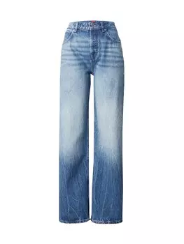 Джинсы HUGO Wide leg Jeans, синий деним