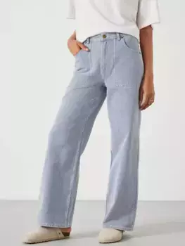 Джинсы HUSH Arizona Striped Wide Leg, цвет blue/white