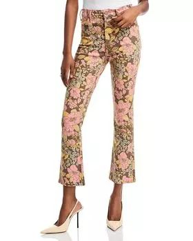 Джинсы Hustler Bouquet Ankle в цвете Boutonnier MOTHER, розовый