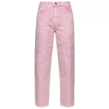 Джинсы и брюки из розового хлопка Pinko
