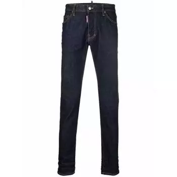 Джинсы icon-logo straight-leg denim jeans Dsquared2, синий