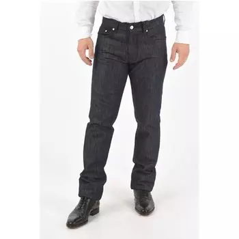Джинсы ID из хлопкового шелка с пятью карманами Corneliani, Blue