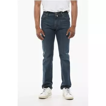 Джинсы ID Regular Fit с петлями для ремня 18 см Corneliani, Blue