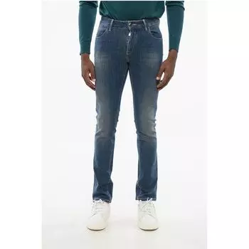 Джинсы ID Stretch Cotton Slim Fit 16 см Corneliani, Blue