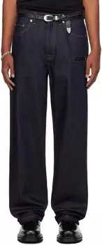 Джинсы индиго из необработанного денима с шестью карманами Still Kelly