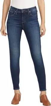 Джинсы Infinite Fit Mid-Rise Skinny Jeans L87103INF487 Silver Jeans Co., цвет Indigo