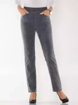 Джинсы Inspirations без застежки (1 шт.) Inspirationen, цвет Grey-Denim-Bedruckt