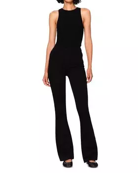 Джинсы Instasculpt с высокой посадкой DL1961 Bridget цвета Hail, черный