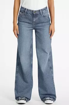 Джинсы из эластичного денима широкого кроя Guess Jeans, синий