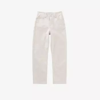 Джинсы из эластичного денима со средней посадкой и укороченными штанинами с напуском Ikks, цвет pearly