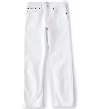 Джинсы из эластичного денима со средней посадкой Polo Ralph Lauren Big Boys 8–20 Sullivan, белый
