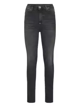 Джинсы из эластичного хлопка Philipp Plein, черный