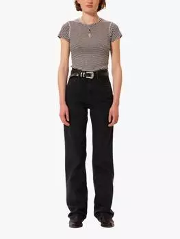 Джинсы из чистого органического хлопка eileen Nudie Jeans, черный