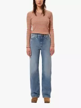 Джинсы из чистого органического хлопка eileen Nudie Jeans, светло-синий