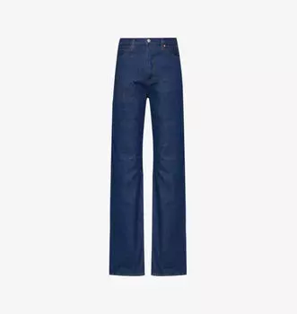 Джинсы из денима с широкими штанинами и высокой посадкой, фирменная нашивка Sawyer Paige, цвет madella