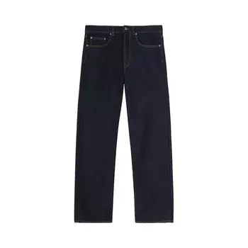 Джинсы из денима с вышитым логотипом Palm Angels, темно-синий/белый