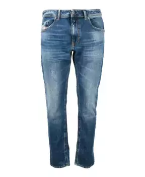 Джинсы из хлопка и эластана Diesel, синий
