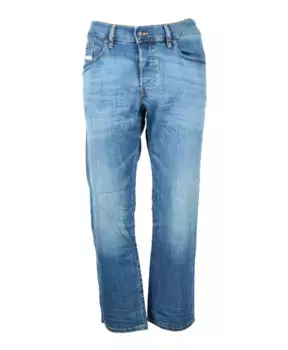 Джинсы из хлопка и эластана Diesel, синий