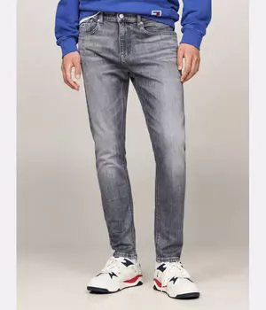 Джинсы из хлопка Slim fit Tommy Jeans, серый