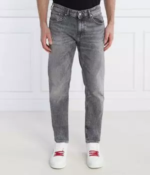 Джинсы из хлопка Slim fit Tommy Jeans, серый