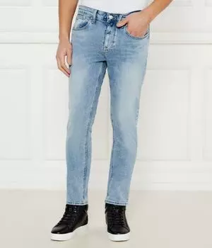 Джинсы из хлопка Tapered fit Tommy Jeans, синий