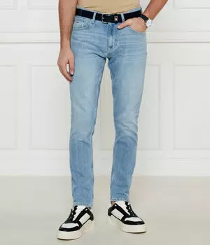 Джинсы из хлопка Tapered fit Tommy Jeans, синий