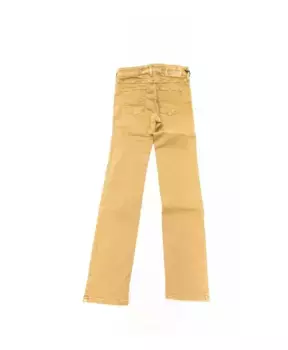 Джинсы из хлопка в винтажном стиле Jacob Cohn, бежевый