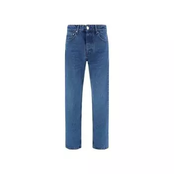 Джинсы из хлопкового денима AMI Paris, синий