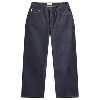 Джинсы из необработанного денима Valentino, синий