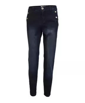 Джинсы из отбеленного денима скинни 2-Biz, черный