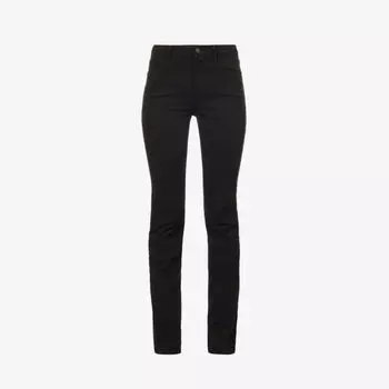 Джинсы из смесового денима Le Mini Boot со средней посадкой Frame, цвет film noir