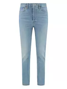 Джинсы из винтажного денима с логотипом RE/DONE, синий