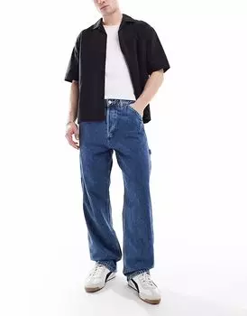 Джинсы Jack & Jones Alex Baggy Carpenter Fit синего цвета