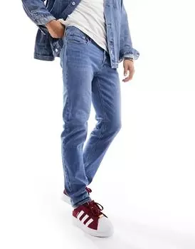 Джинсы Jack & Jones Essentials Mike зауженного кроя светло-синего цвета