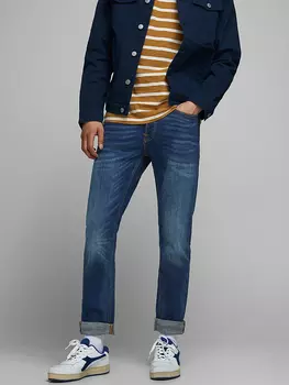 Джинсы Jack & Jones Tim Slim fit, темно синий
