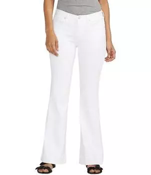 Джинсы Jag Джинсы Kait из эластичного денима со средней посадкой и расклешенными штанинами Jag Jeans, белый