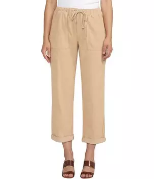 Джинсы Jag Свободные вельветовые брюки прямого кроя с завязками Jag Jeans, бежевый