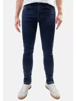 Джинсы Jaylvis Feine Jeans Twill Denim Design-Falten und Kontrastnhte, темно-синий