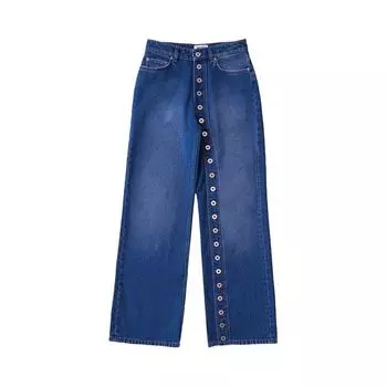 Джинсы Jean Paul Gaultier Buttoned Denim Jeans 'Blue', синий