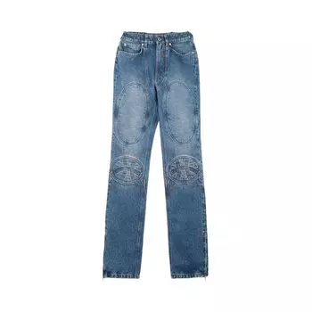 Джинсы Jean Paul Gaultier Lace-Up Denim Jeans Vintage Blue, синий