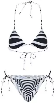 Джинсы Jean Paul Gaultier Mariniere Body Morphing Bikini Set 'White/Black', белый