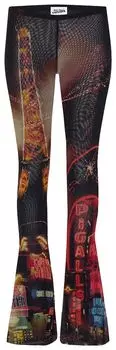 Джинсы Jean Paul Gaultier Pigalle Mesh Flare Trouser 'Black/Red/Orange/Blue', черный