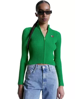 Джинсы jeans cardigan aderente a coste Tommy, зеленый