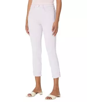 Джинсы JEN7, Cropped Skinny Cuff Fray Hem in Violet